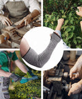 Heavy Duty Cut Resistant Arm Sleeves With Thumb Hole 18 Inch Anti Abrasion Safety Arm Guard For Garden And Kitchen Work