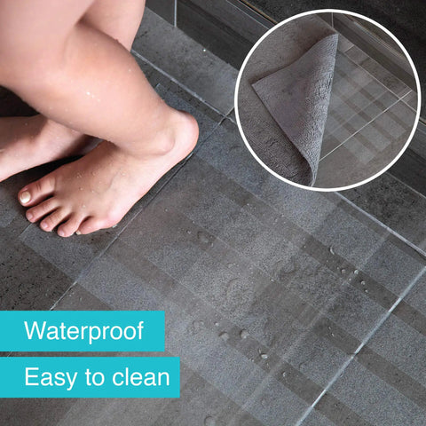 Bare feet walking on Clear Non Slip Tape 2 Inch By 30 Feet Traction Grip Tape For Tubs Boats And Stairs Slip Resistant Soft Comfortable