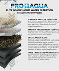 Elite Series 3 Stage Whole House Water Filtration System For City And Well Water With Pressure Gauges Delivers Clean Water