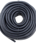 Three Eighth Inch Black Flex Split Wire Conduit For Automotive And Industrial Wiring, coiled 100 ft roll