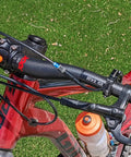 Carbon Fiber 760mm Mountain Bike Handlebars 31.8 Clamp Riser Bar Glossy 3K Black Red Lightweight Non Slip Shockproof attached