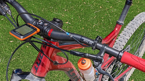 Carbon Fiber 760mm Mountain Bike Handlebars 31.8 Clamp Riser Bar Glossy 3K Black Red Lightweight Non Slip Shockproof attached