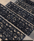 Non Slip Rubber Stair Treads For Indoor Outdoor Stairs 35x10 Inches 5 Pack Heavy Duty Anti Skid Mat on exterior steps