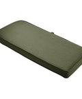 Montlake FadeSafe Outdoor Bench Cushion 41 X 18 X 3 Inches Contoured, Water Resistant, Fade Resistant Fabric in Heather Fern