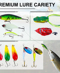 All In One 220 Piece Fishing Lures Kit Box With Soft Plastics Hooks Swimbaits Crankbaits Jigs And Accessories For Bass Crappie And Panfish Travel Ready Tackle Gear Set Great Gift For Men variety of premium hard lures and crankbaits