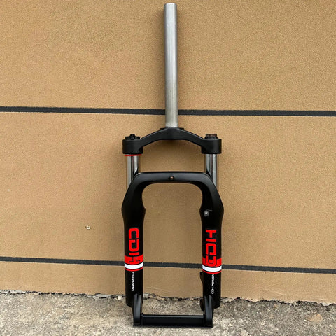 20 Inch Fat Bike Fork With 4.0 Inch Tire Spread Suspension, Dual Locking Modes Manual And Remote, 1-1/8 Inch Headset