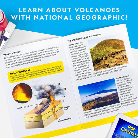 Massive Volcano Science Kit For Kids Ages 8 To 12 With A Giant Two Foot Erupting Volcano Easy Setup Realistic Experiments Perfect For Science Fair Projects And Hands On Learning, volcano guide book