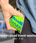 Heavy Duty Travel Laundry Sack Featuring Slick Inner Washboard Grooves Keeps Your Everyday Threads Fresh Camping Trips RV Adventures And Hotel Stays Lightweight Quick Rinse Gear Bags Cut Laundromat Headaches Fast, held in hand, pocket-sized.