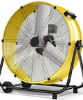 30 Inch High Velocity Industrial Drum Fan Delivers Up To 14000 CFM Beast-Level Airflow With 3 Speeds, 360 Degree Tilt