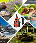 Beast Mode Heavy Duty 1HP Sump Pump With 3500GPH Flow for all seasons pools, ponds, and basements, built-in float switch, 16 ft cord