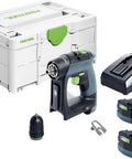 Kickass Cordless Drill Driver Pack Featuring Knockout Torque And Boss Level Brushless Motor With No Sweat Ergonomic Grip And Quick Swap Battery System For Serious Woodworking And Auto Repairs, showing drill, battery, and case.