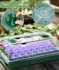 4 Pack Seed Starter Tray With Grow Light, 80 Cell Indoor Greenhouse Seed Starting Kit With Humidity Dome in use