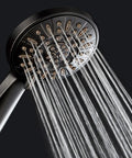 High Pressure Handheld Shower Head With Six Settings, Extra Long Six Foot Hose And Bracket, Anti Clog Nozzles, Oil Rubbed Bronze Finish