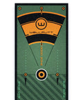 Golf Putting Training Mat 10 Foot Classic Green With Alignment Aids Eye Positioning And Stroke Rhythm Tools Top View