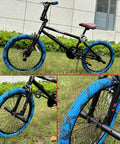 Two Pack 20 By 2.1 Folding Bead Bicycle Tires With 20 By 1.75 To 2.125 Inner Tubes And Tire Pry Rods For 20 Inch Kids Bicycles
