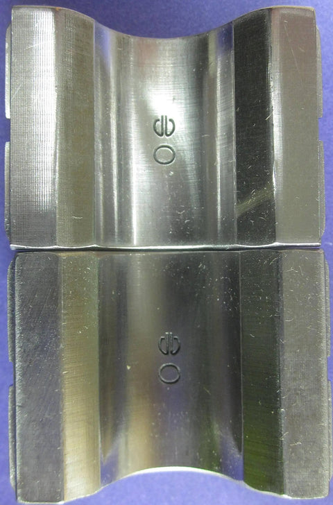 Stainless Steel U Die Index O For Hydraulic Tools, Pro Grade Fits Y35 Y39 Y45 Y46 Y750 Crimpers, top view of U-shaped design