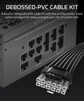 RM1000x Shift 2025 Fully Modular ATX Power Supply With Side Interface Native 12V 2x6 GPU Cable close-up view