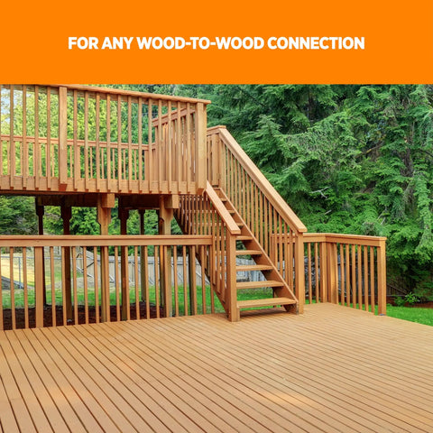 Top Shelf Green Deck Screws Two And A Half Inch Star Drive Bugle Head For Exterior Woodwork Built Like A Tank For Smooth Decking Jobs No Prep Work Needed Heavy Duty Bulk Pack Driver Bit Included used in wood deck construction.