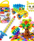 500 Piece Interlocking Disc Toy For Creative Building And STEM Learning Ages 3 And Up Colorful Construction Blocks For Kids Teens Adults Boys And Girls Includes Storage Jar And Idea Book For Totally Fun Projects, 500-piece plastic set