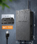 WiFi Low Voltage Landscape Transformer With Dual Channels 300W Smart Life App Controlled Lighting 2.4GHz with rain and 5ft cord