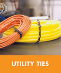 Locking Tree and Plant Ties 1 Inch Wide 100 Feet Long Black Plastic Ties bundling cords