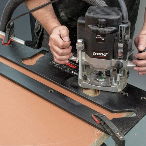Heavy Duty Kitchen Countertop Routing Jig For Twenty Five And A Half Inch Countertops With Peninsular Cut CNC Machined