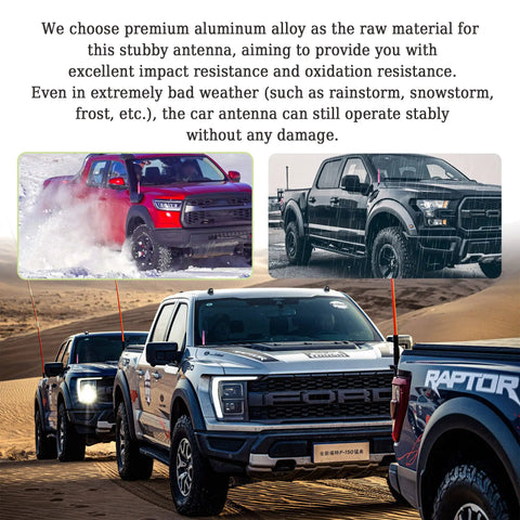 Trucks in sand with Bullet Antenna For Trucks And SUVs With Dope Upgraded Pink US Flag Design Exterior Decoration And Replacement