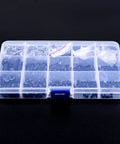 Top Shelf Heavy Duty Black Nylon Phillips Pan Head Screw And Hex Nut Assortment With 510 Metric Pieces M2 M2.5 M3 M4 M5 in clear storage box.