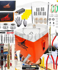Stained Glass Craft Kit For Adults With Full Glass Art Tools Set Including 8 Inch Mosaic Cutter, 8 Inch Running Pliers.
