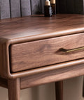 Brushed Brass Cabinet Pulls Set With 12.6 Inch Center To Center Sleek Modern Zinc Alloy Handles on wooden dresser