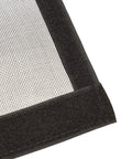 Corner detail of Magnetic Screen Door 70 Inch By 79 Inch With Built In Magnets, durable fiberglass mesh with hook and loop tape