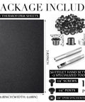 DIY Kydex Holster Making Kit 87 Pcs With Thermoform Sheets Molding Foams Eyelet Setter Cross Recessed Screws Slotted Fasteners Rubber Washers For Knife Sheath Creation, showing thermoform sheets and eyelet tools included.
