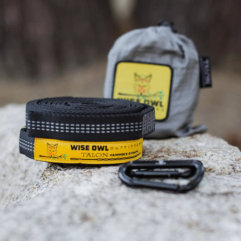 Heavy Duty Hammock Straps For Trees 10 Foot Kit With Carabiners And 38 Loops No Fuss Set Up In Seconds, straps on rock