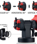 Handheld HVLP Spray Gun With Adjustable Airflow And 600W Power For Home Projects Three Spray Patterns And Four Nozzles