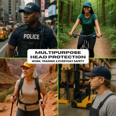 Two Pack Bump Cap Insert For Baseball Caps Ventilated Safety Helmet Shell Protective Headgear For Work Security And Outdoor Use