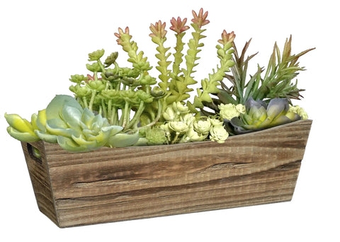 Wood Window Box In Buffalo Brown With Easy Grab Handles Durable Yet Lightweight Planter For Patio Garden Deck Windowsill Or Countertop Fully Assembled With Removable Plastic Liner For Indoor Or Outdoor Use