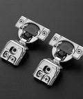 50 Pack 25 Pairs Soft Close Overlay Hidden Kitchen Cabinet Hinges Satin Nickel Stainless Steel Self Closing 35mm Cup