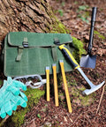 Deluxe Rockhound And Rock Mining Kit For Pros And Hobbyists 15 Piece Set With Hammer Chisels In 8 10 And 12 Inch Sizes Musette Bag