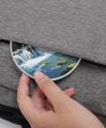 Krka River Waterfall Inspired Wireless Charger Pad 10W Fast Charge Slim Portable Charging Station for travel, fits in bag pocket