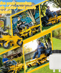 Heavy-Duty 700ML Hydraulic Oil Tank Kit For Lawn Mowers Replacement Fits Toro 109-2250 shown with lawn mowers in use