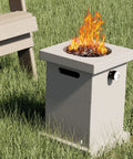 Portable Square 14 Inch Smokeless Fire Pit Table For Outdoor Patio And Backyard Heating 10000 BTU Fire Pit Table