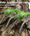 Tree Climbing Spikes And Strap On Shoes Set For Outdoor Climbing Anti Slip Gear For Coconut Picking Hunting Observation Arborist Pro Grade Lightweight Aluminum Frame Easy Strap On