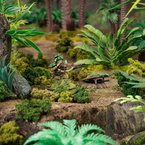 Japanese Army Infantry Platoon 28mm Plastic Miniatures for Bolt Action war gaming in jungle setting