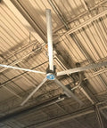 Hella Silent Six Ft Ceiling Fan With Direct Drive Motor Perfect For Spacious Indoors And Massive Ceilings operational in a high ceiling area.