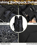 85 Piece Fishing Backpack Gear Kit With Tackle Boxes Sling Bag Rod Holder Pliers Set Lures And More features details