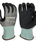 Cut Resistant Work Gloves 00-840 ANSI A4 Graphene Nitrile Coated, Machine Washable, Touchscreen Ready, Large Three Pack