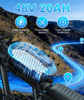 Powerful 1500W Electric Bike For Adults With 48V 20Ah Battery Reaches 34 MPH with battery features