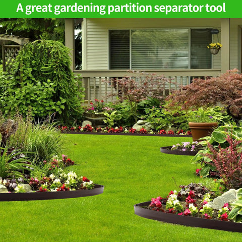 2 Inch By 33 Foot Garden Edging Border Coil With 30 Stakes, Easy Install Landscaping Kit Installed in Lawn and Flower Beds