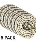 6 Pack 72-Inch Long Heavy Duty Bungee Cords With Durable Metal Hooks For Bikes, Camping, Outdoors, Coiled Set View