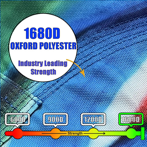 Close-up of 1680D Oxford fabric on Giant 40 Inch Saucer Tree Swing With Heavy Duty 1680D Oxford Fabric, 700 Lb Weight Capacity.